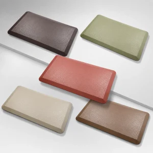 Modern Floral PU Anti-Fatigue Kitchen Mat - Thick Non-Slip Oil-Resistant Washable Floor Mat