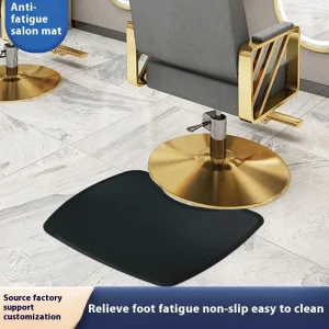 Factory Direct PU Anti-Fatigue Barber Mat Non-Slip Cushioned Stress Relief Salon Floor Mat OEM Custom