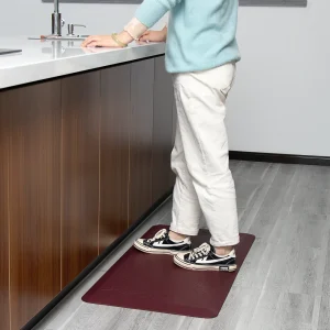 New Trend Eco-friendly PU Resistant Deformation Relieve Stress Soft Office Anti Fatigue Ergonomic Desk Mat Pet Friendly Vintage