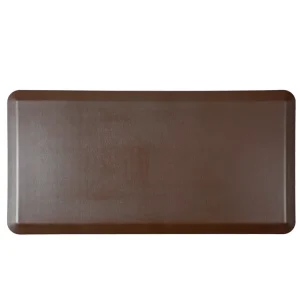 Wholesale Anti-Fatigue PU Leather Floor Mat American Style Non-Slip Entrance Office & Bathroom Standing Mat for Kitchen Use