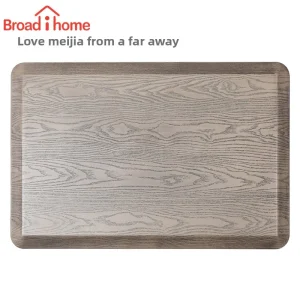 Modern Anti-Fatigue Kitchen Mats Customized PU Leather Entrance Door Carpet with Anti-Slip Feature for Bathroom Use