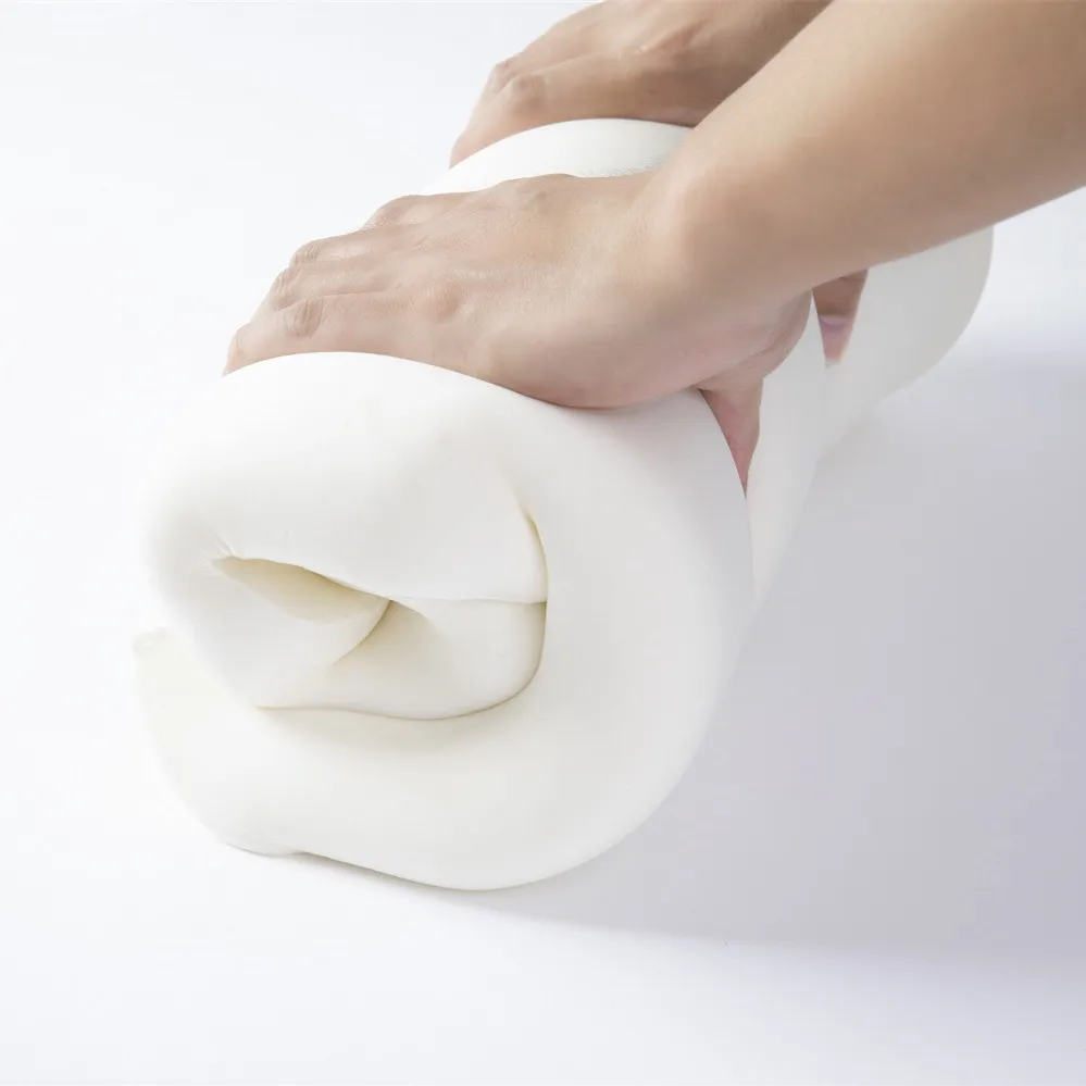 Adjustable Butterfly Shredded Memory Foam Pillow Solid Pattern Neck Support Sleep Therapy Bamboo Silk Fabric Memory Foam Filling - Image 4